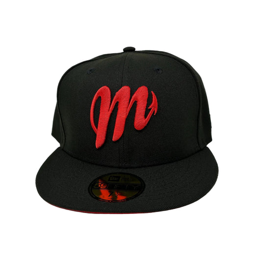 Black Diablos Rojos New Era LMB Mexican League 59FIFTY Fitted Cap