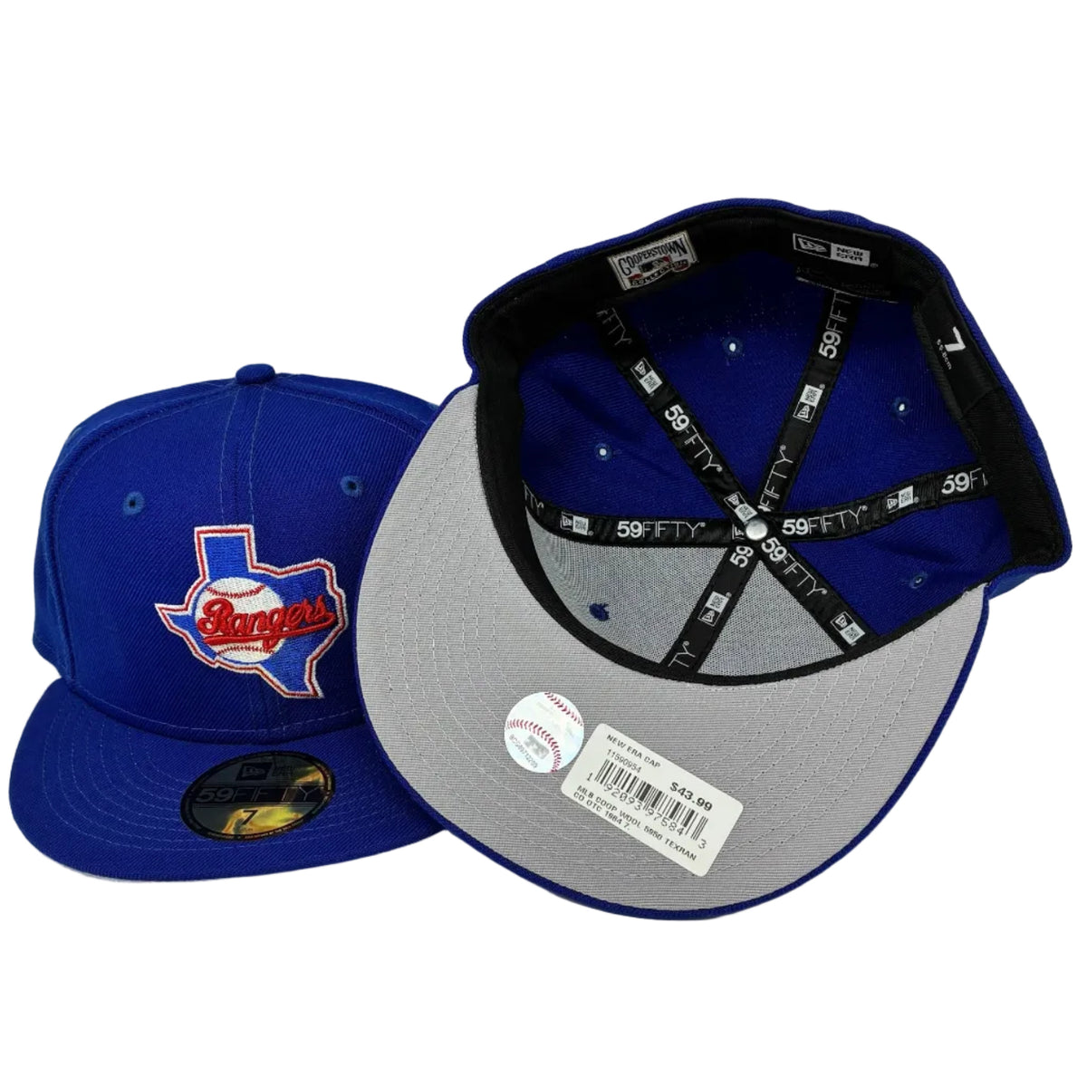 On-Field 59Fifty Texas Rangers Royal Blue Wool Cap