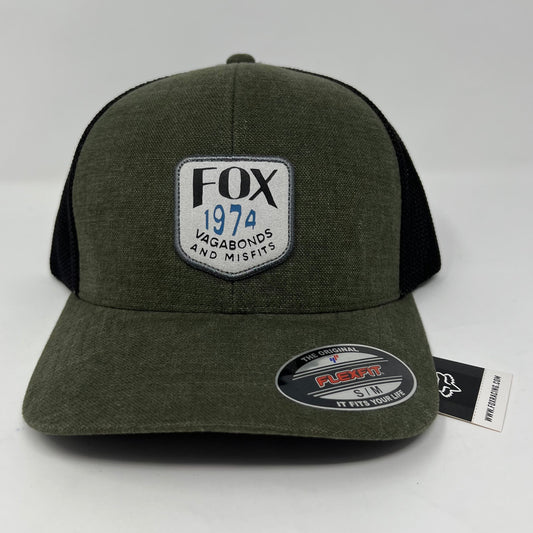 PREDOMINANT Mesh FlexFit Olive Green Fox