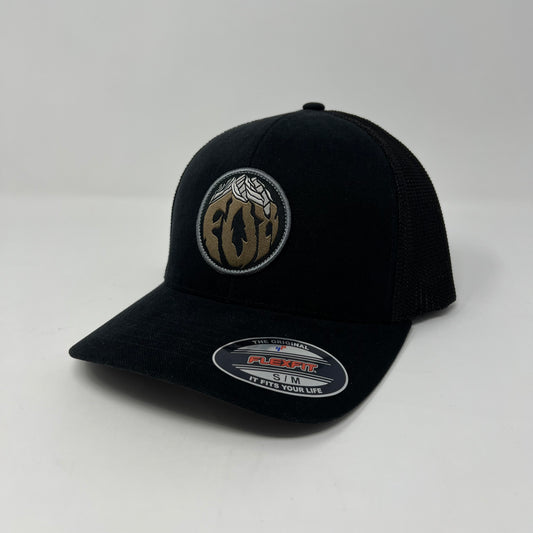 TURNOUTS Mesh FlexFit Black Fox