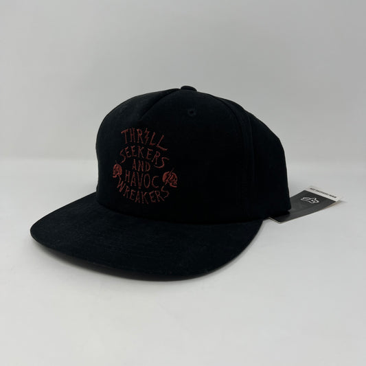 NO CONTEST Snapback Hat Black Fox
