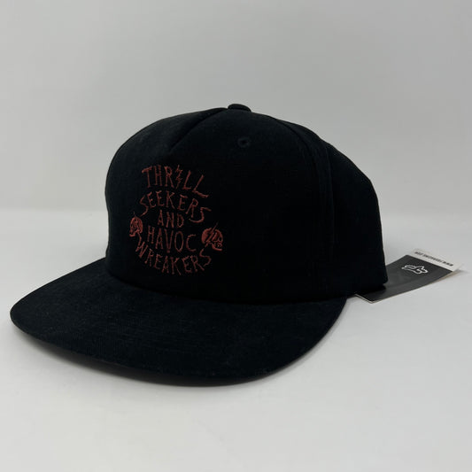 NO CONTEST Snapback Hat Black Fox