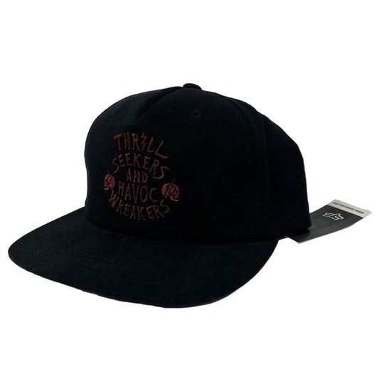 NO CONTEST Snapback Hat Black Fox