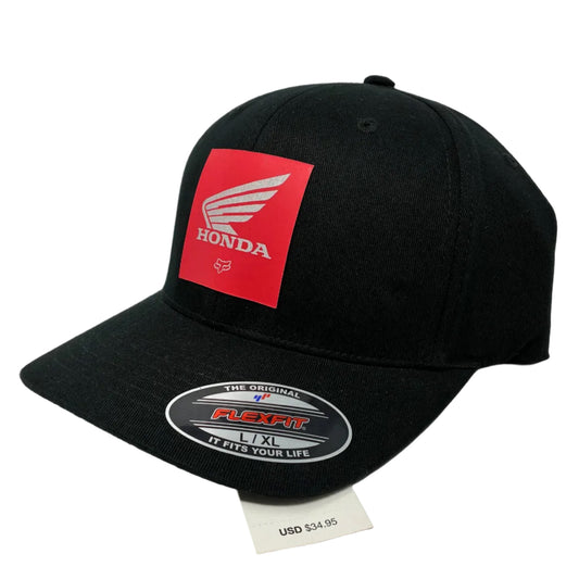 HONDA FlexFit Hat Black Fox