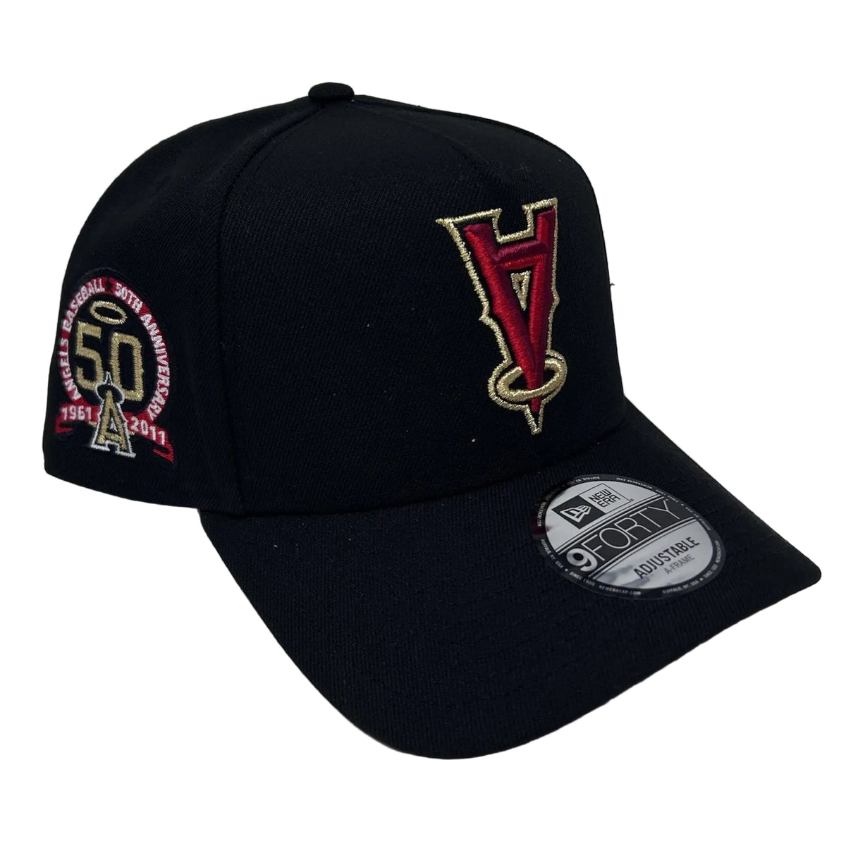 9Forty Upside Down Los Angeles Angels A Red UV