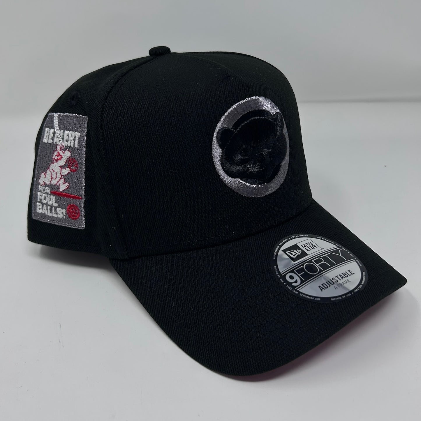 9Forty Chicago Cubs Side Patch Black/Silver