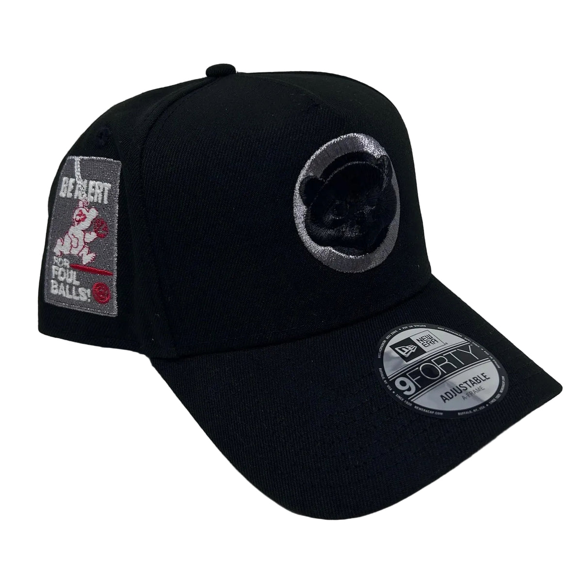 9Forty Chicago Cubs Side Patch Black/Silver