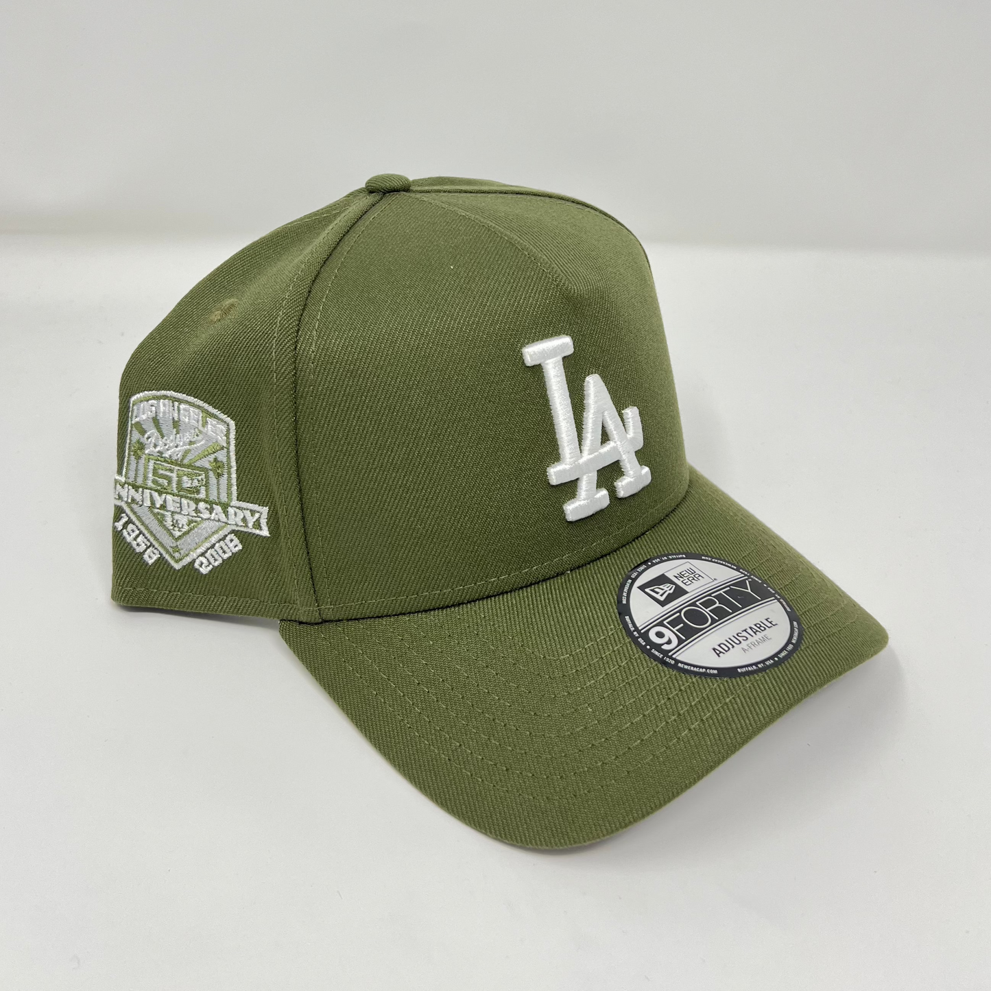 9Forty Los Angeles Dodgers 50Th Anniversary Olive Green