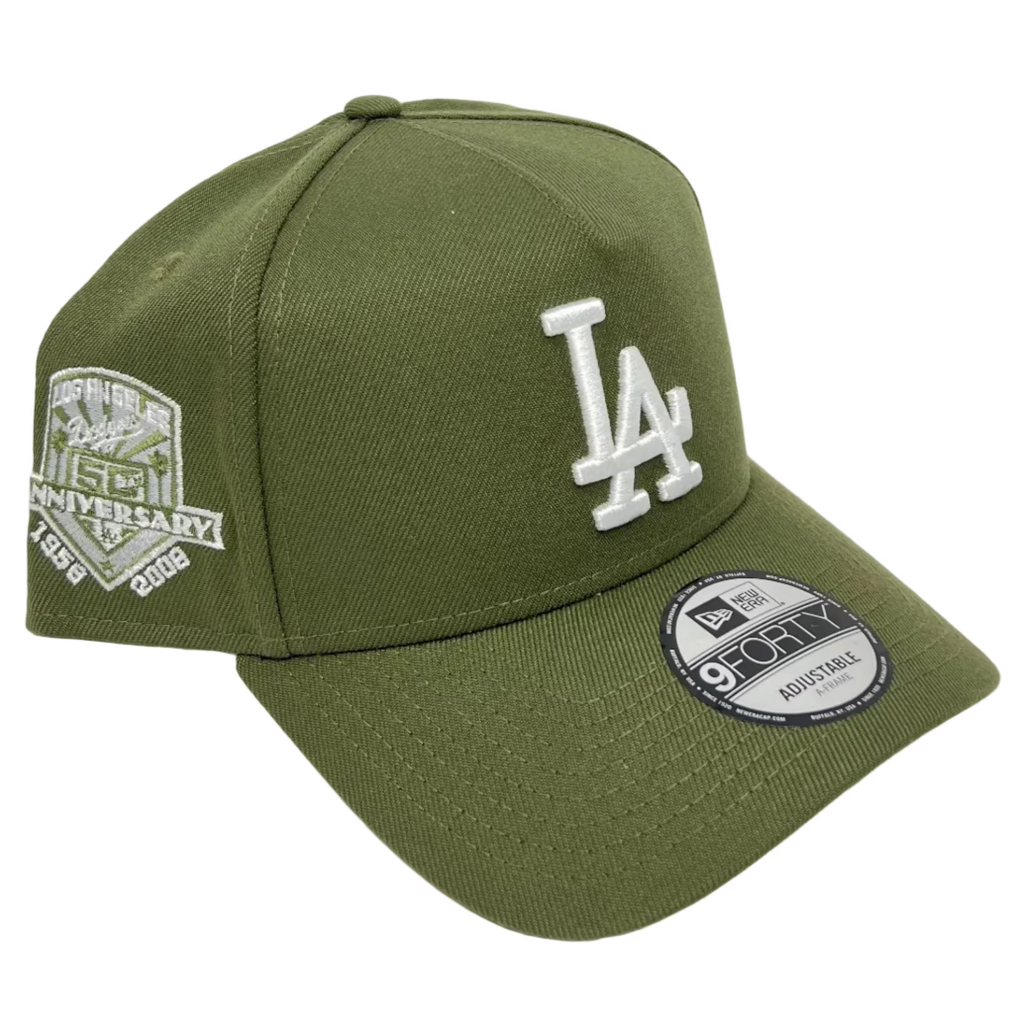 9Forty Los Angeles Dodgers 50th Anniversary Olive Green