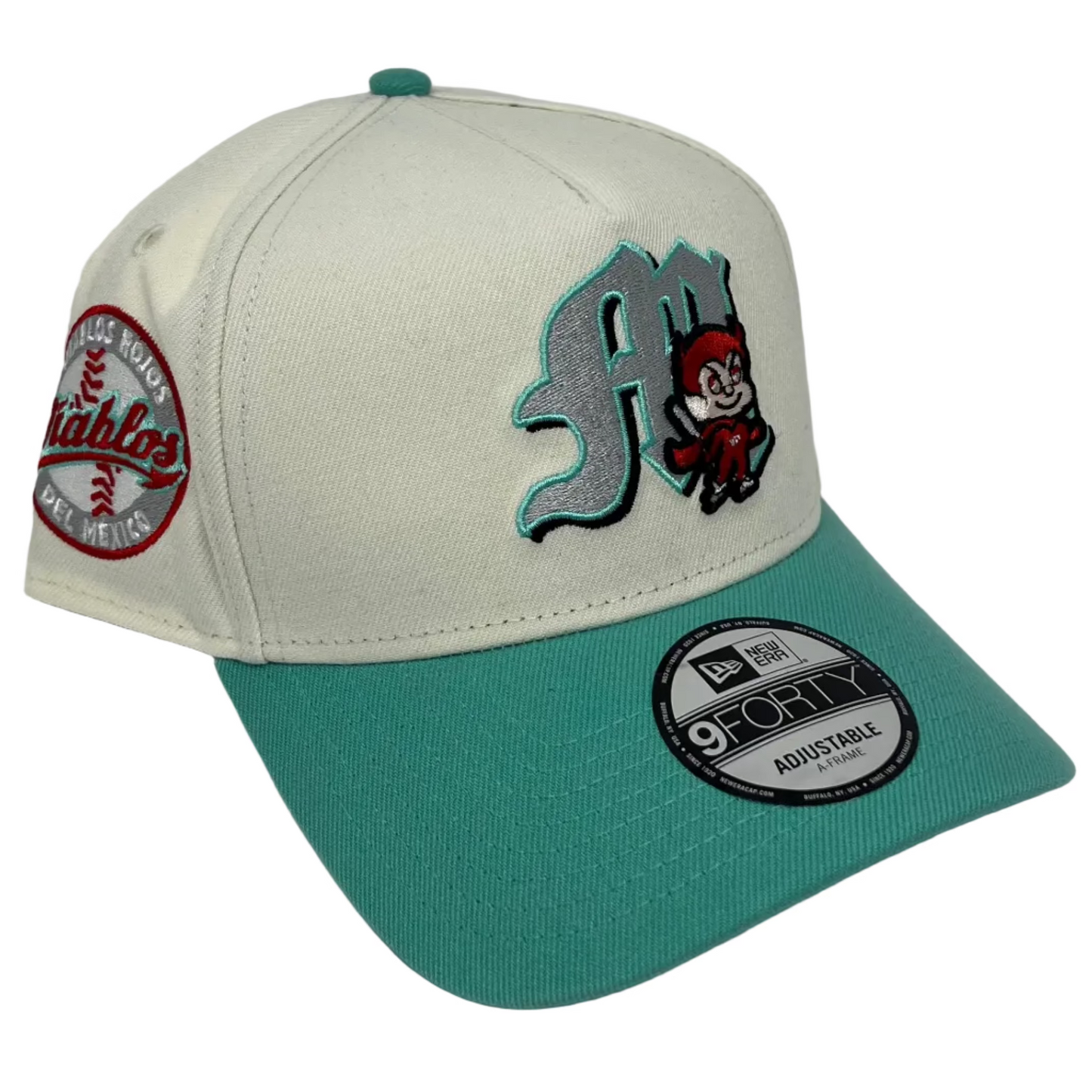 9Forty LMB Diablos Rojos Del Mexico Cream/Teal