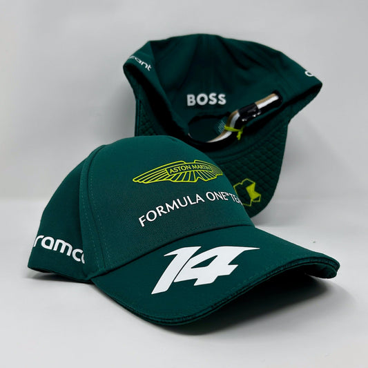 Gorra del equipo Fernando Alonso de Aston Martin Cognizant F1 2023