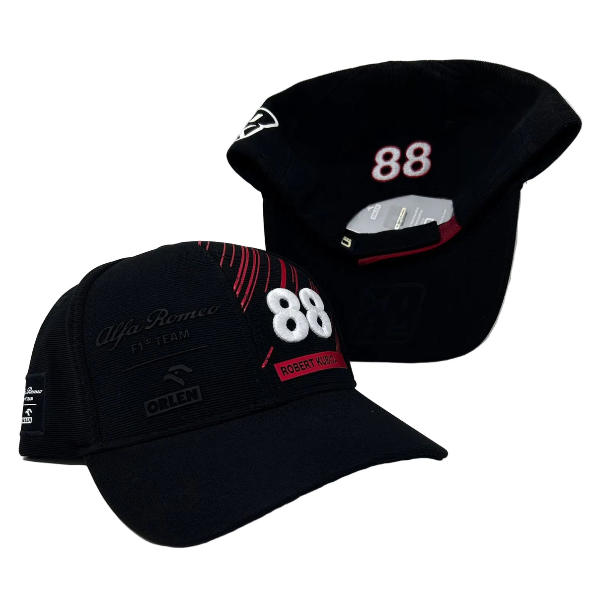 Alfa Romeo Racing F1 2022 Special Edition Robert Kubica Driver Baseball Hat- Black