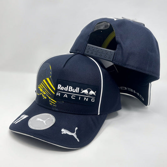 Gorra de béisbol con gráfico de Sergio Pérez de Red Bull Racing F1