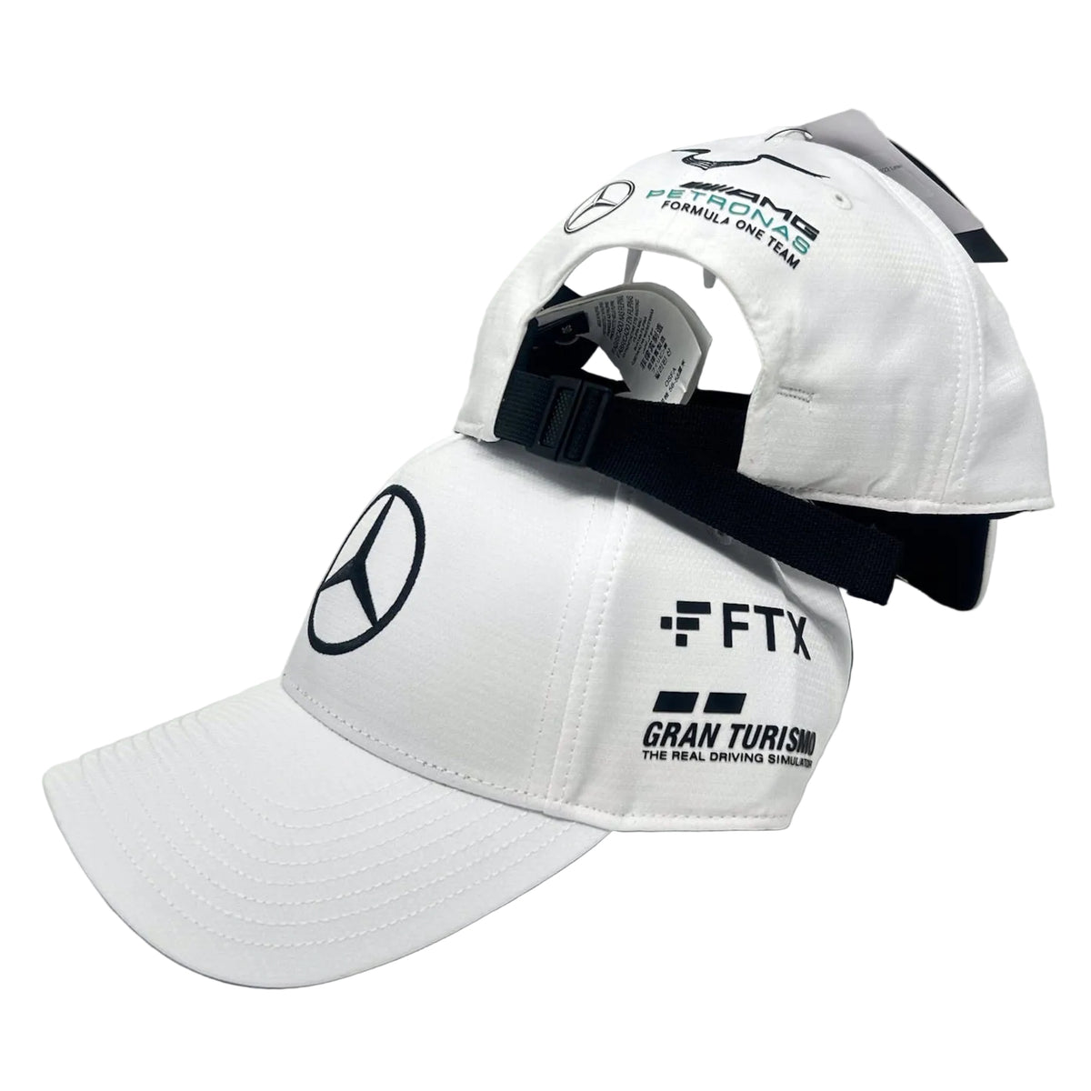 Gorra de béisbol Lewis Hamilton de Mercedes Benz AMG Petronas F1 2022 - Blanca