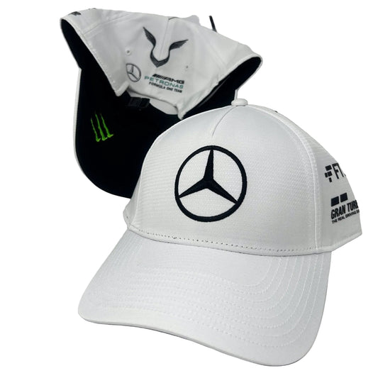Mercedes Benz AMG Petronas F1 2022 Lewis Hamilton Baseball Hat- White
