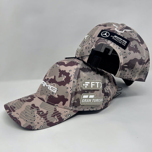 Gorra de camionero Mercedes Benz F1 Edición Especial Lewis Hamilton 2022 USA Austin GP Earth