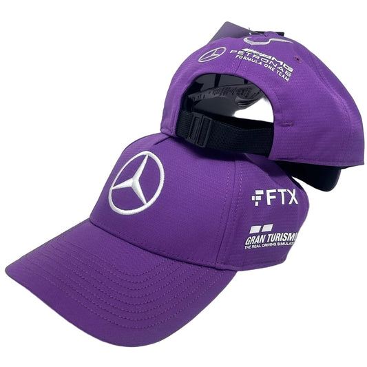 Mercedes Benz AMG Petronas F1 2022 Lewis Hamilton Baseball Hat- Purple