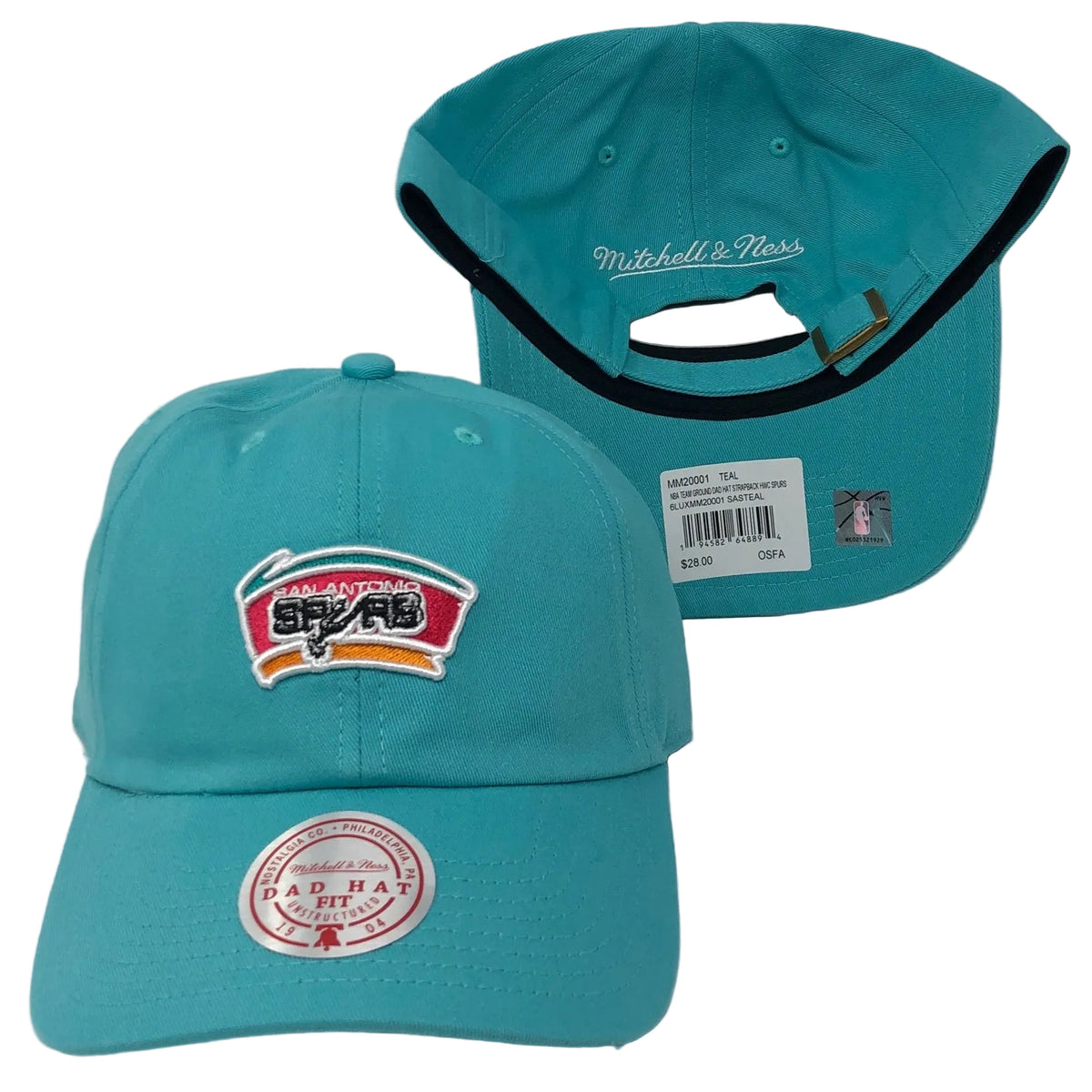 NBA Team Ground Dad Hat Strapback HWC Spurs