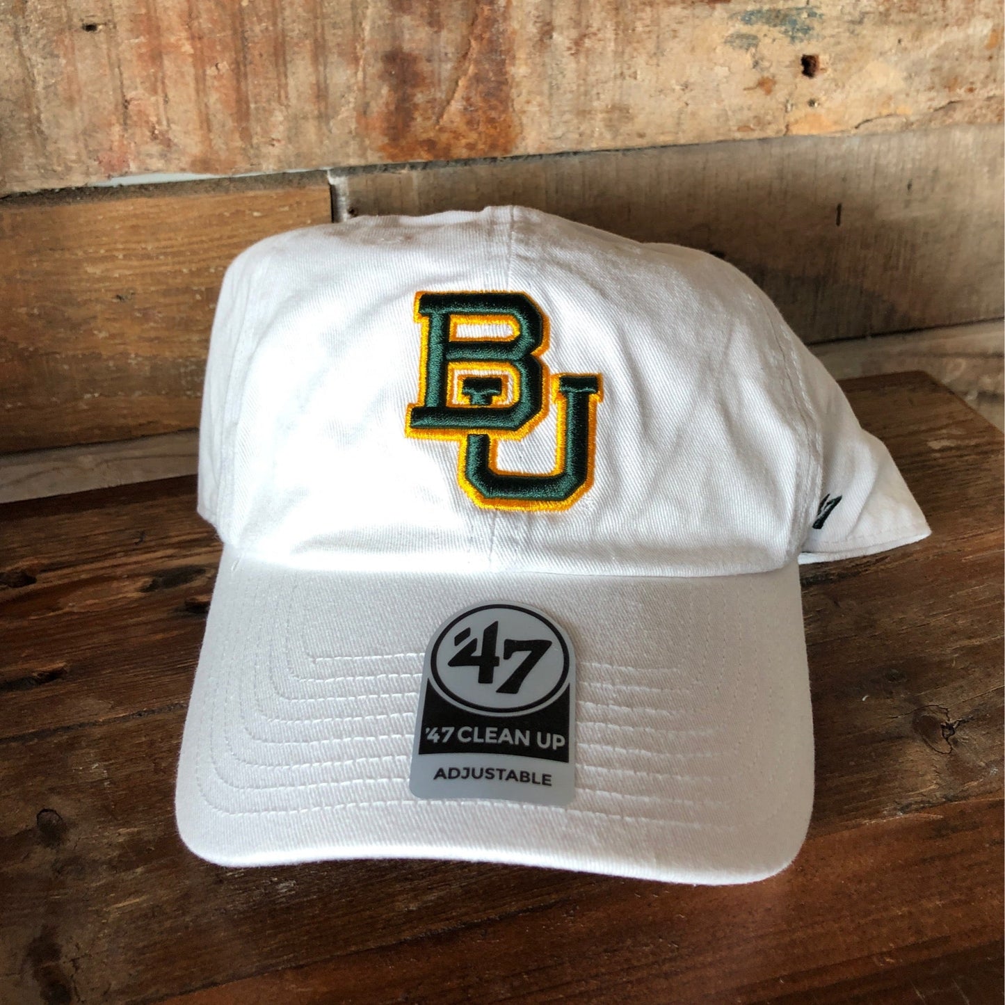 BAYLOR U BEARS CLEAN UP WHITE - Cardo Caps