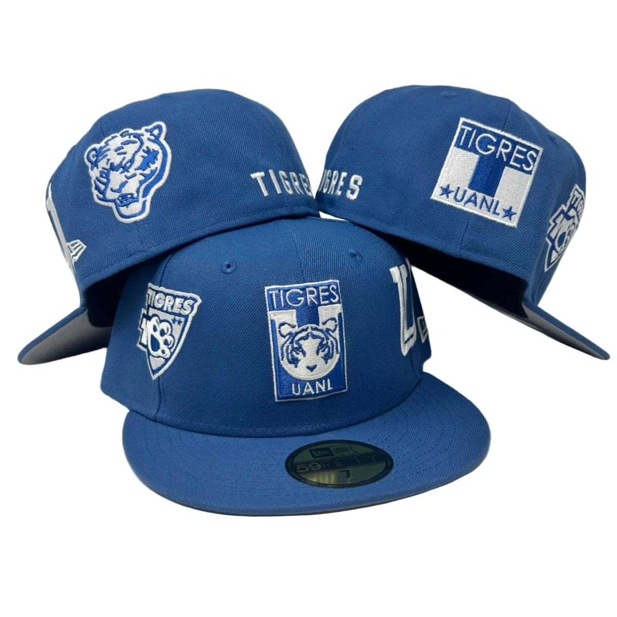 59Fifty New Era Liga MX Tigres de Monterrey Indigo - Gray UV - Cardo Caps