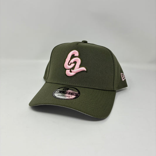 9Forty A-Frame Snapback LMB Conspiradores De Queretaro Olive - Grey UV Cap
