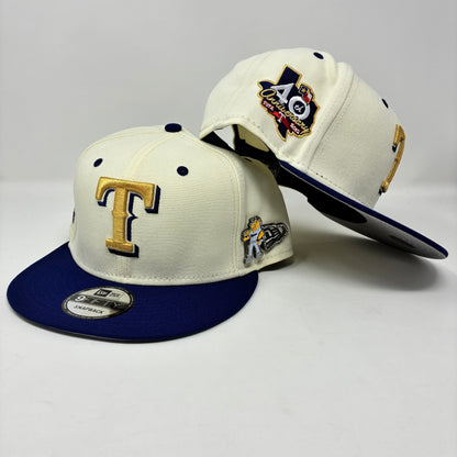 9Fifty Snapback Texas Rangers "Rangers Captain" Pin 2-Tone - Gray UV Cap