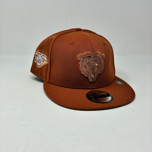 9Fifty Chicago Bears 75th Anniversary NFL Rust Cap - Green UV