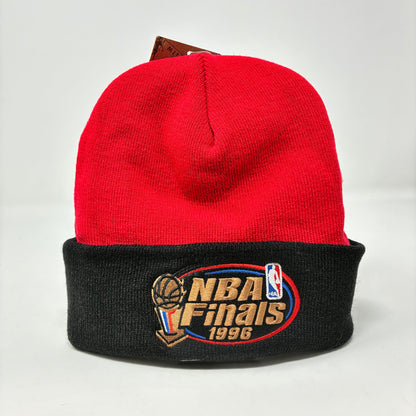NBA Mitchell & Ness 1996 Finals Red and Black Beanie OS