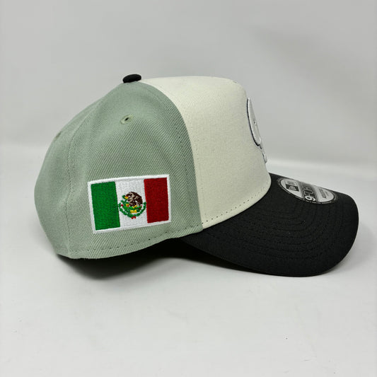 9Forty A-Frame Snapback LMB Guerreros de Oaxaca White/Mint- Grey UV Cap