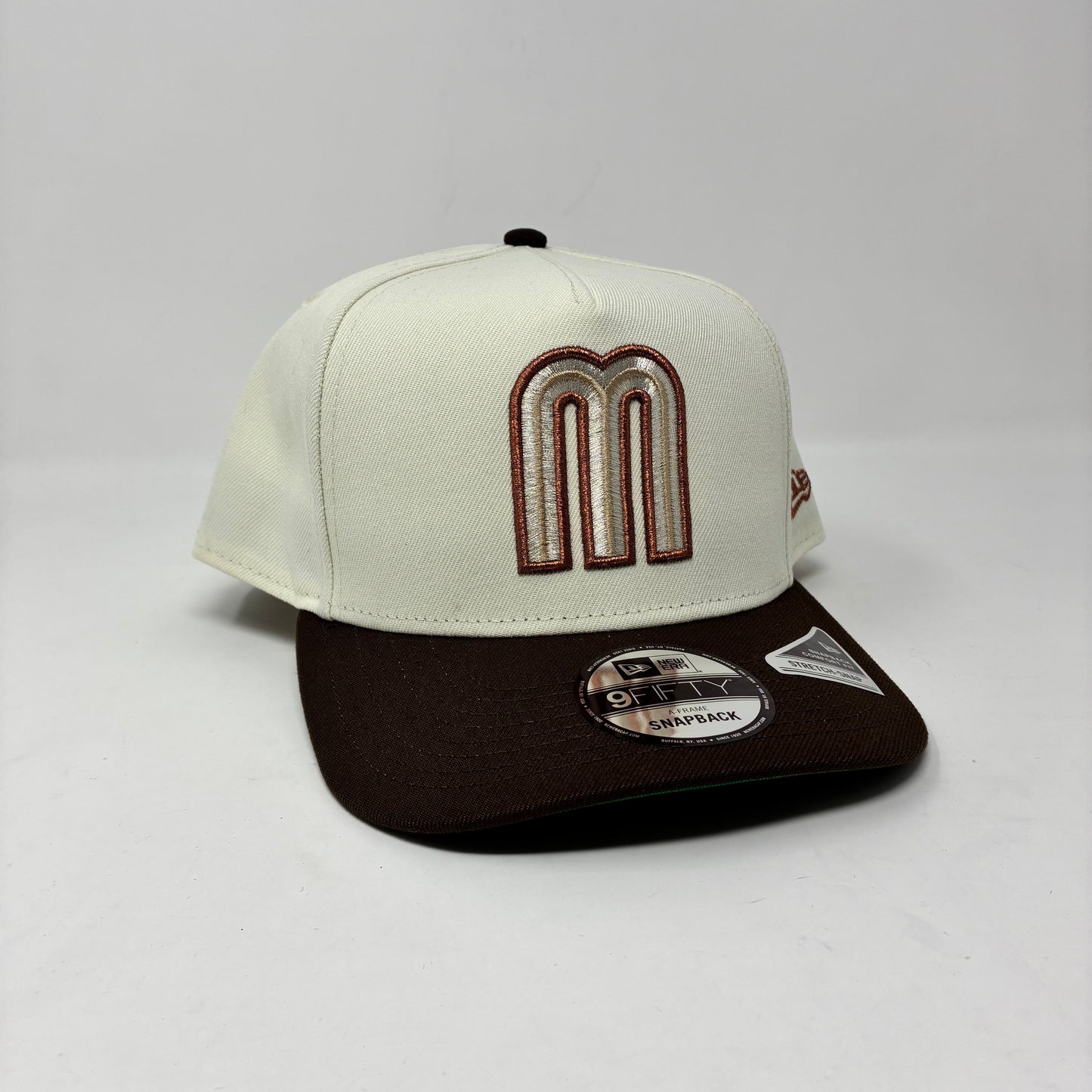 9Fifty A-Frame Snapback Mexico World Baseball Classic Chrome/Walnut Cap- Green UV