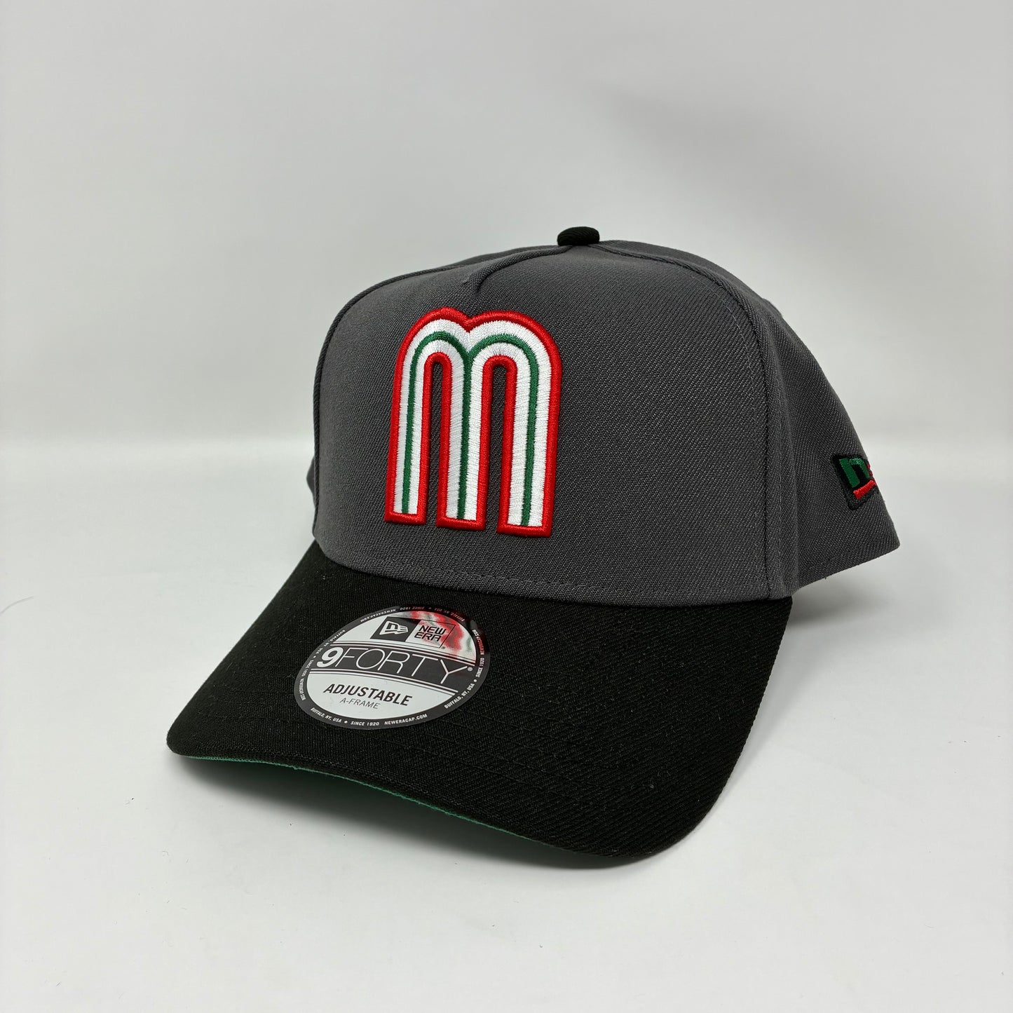 9Forty A-Frame Snapback Mexico World Baseball Classic Graphite/Black - Cilantro Green UV Cap