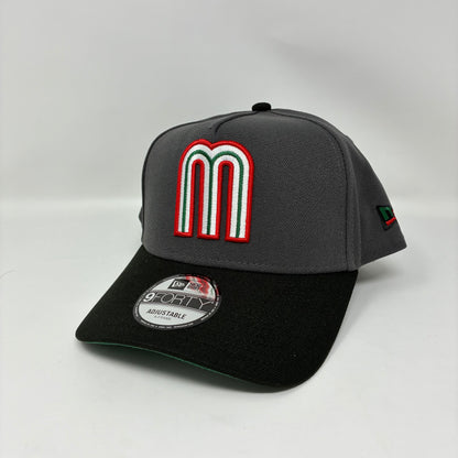 9Forty A-Frame Snapback Mexico World Baseball Classic Graphite/Black - Cilantro Green UV Cap