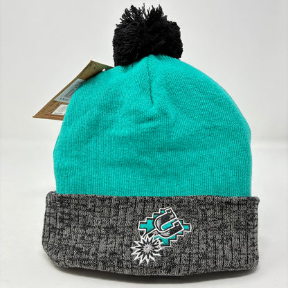 NBA Mitchell & Ness Two Tone Pom Beanie HWC Spurs OS