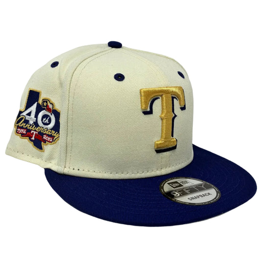 9Fifty Snapback Texas Rangers "Rangers Captain" Pin 2-Tone - Gray UV Cap