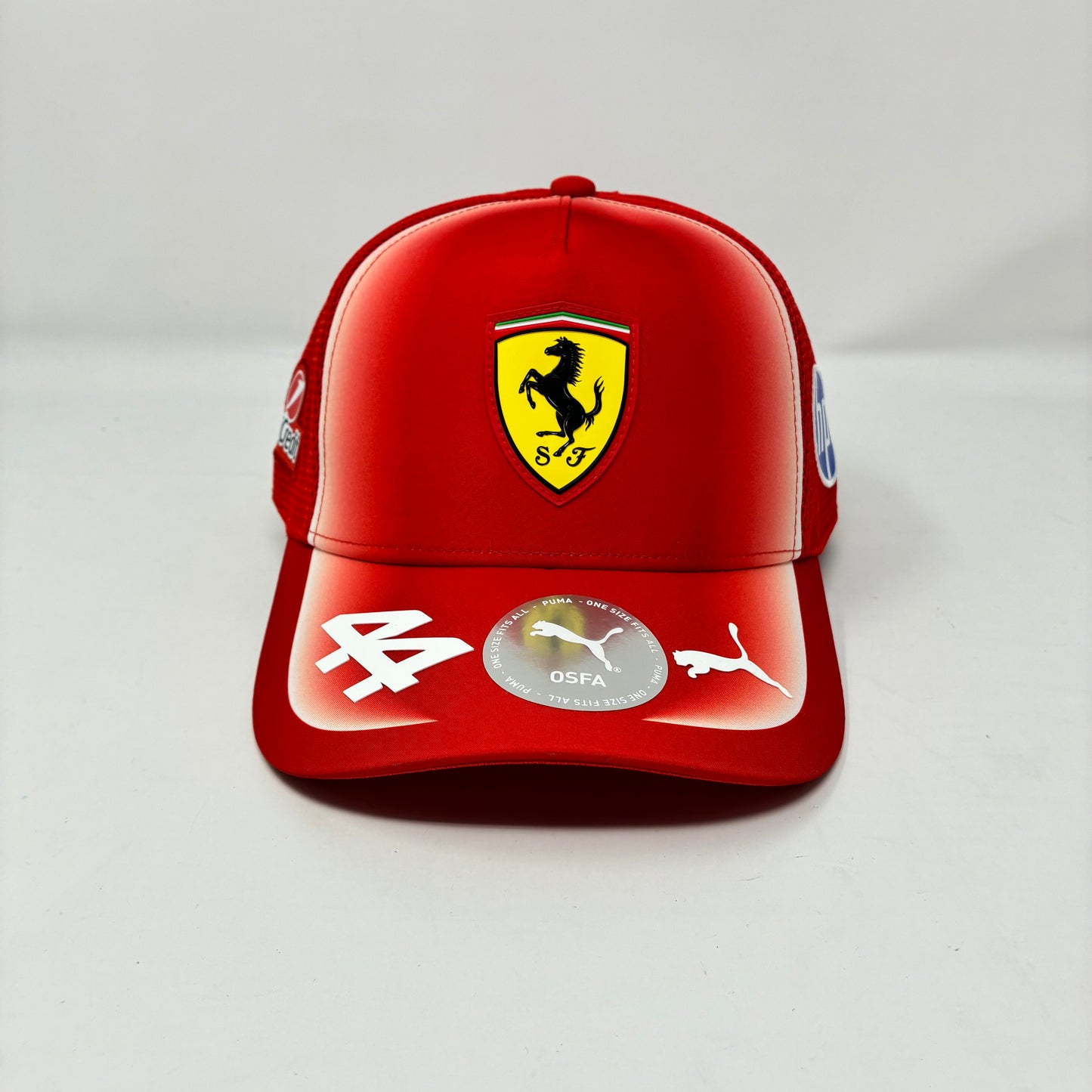 Scuderia Ferrari F1 2026 Lewis Hamilton Team Trucker Hat - Puma Red