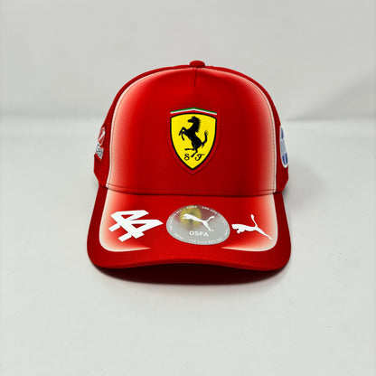 Scuderia Ferrari F1 2026 Lewis Hamilton Team Trucker Hat - Puma Red