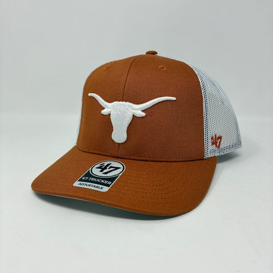 ‘47 Trucker Texas Longhorns Burnt Orange Cap OSFM