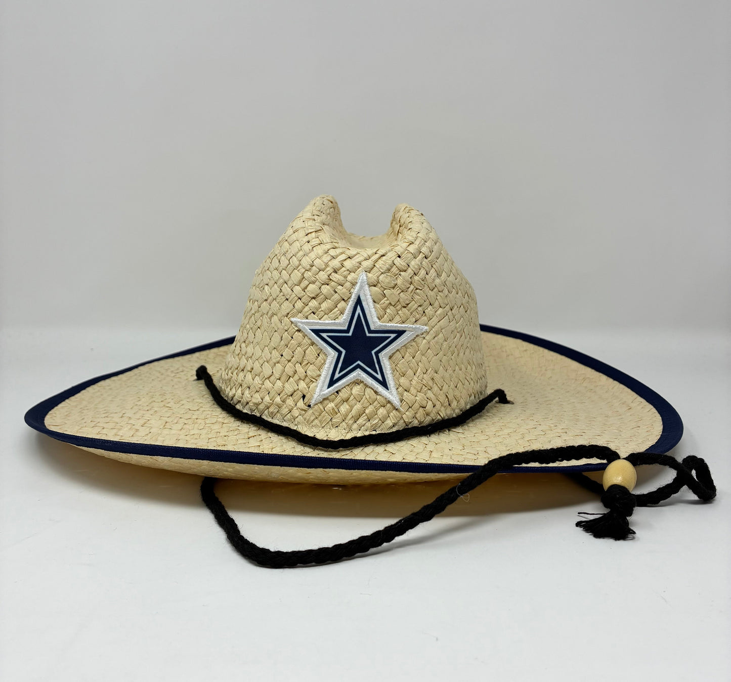 Solid straw hat Dallas cowboys OSFM