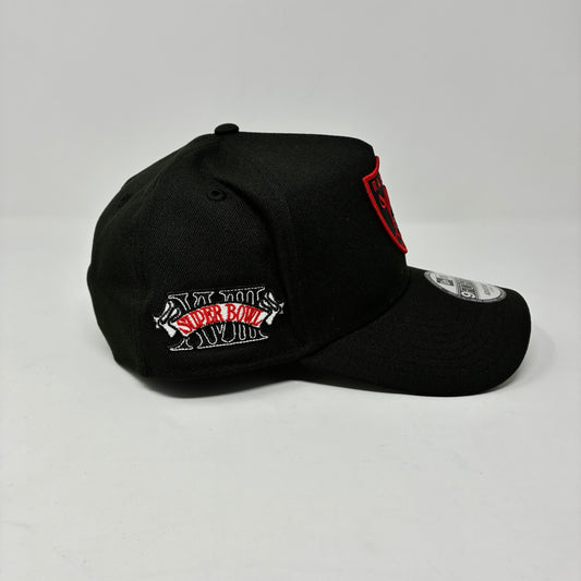 9Forty Las Vegas Raiders Black/Red NFL Super Bowl XVIII Cap- Gray UV