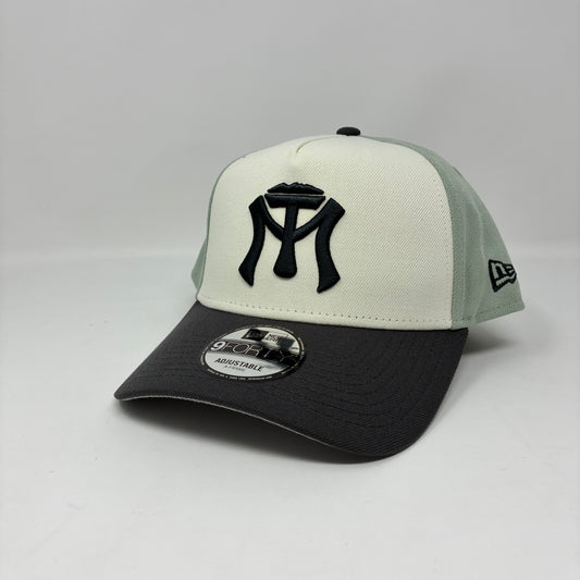 9Forty A-Frame Snapback LMB Sultanes de Monterrey White/Mint- Grey UV Cap