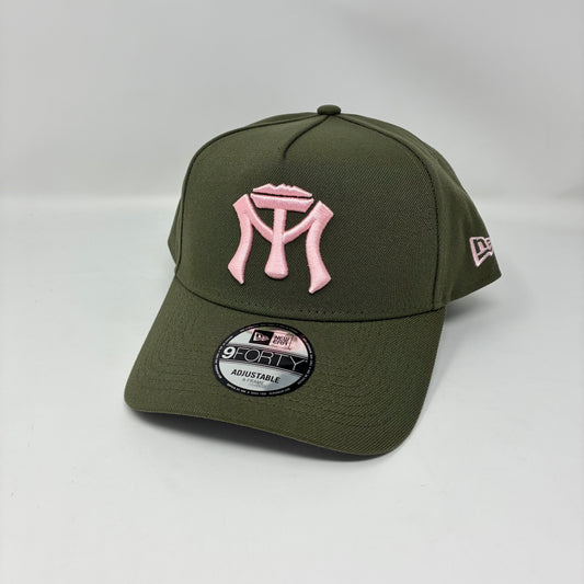 9Forty A-Frame Snapback LMB Sultanes de Monterrey Olive - Grey UV Cap