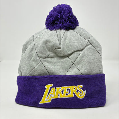 NBA Mitchell & Ness Quitled Pom Beanie HWC Lakers OSFA