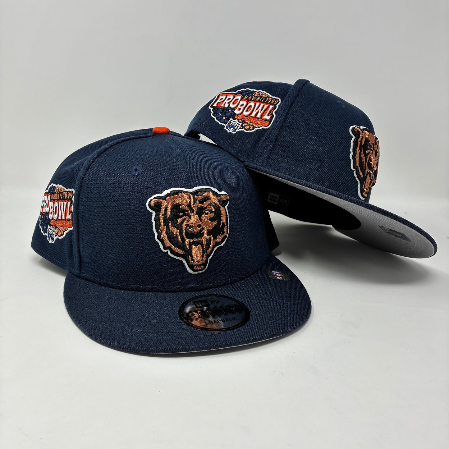 9Fifty Chicago Bears 1999 Pro Bowl Navy Cap- Grey UV