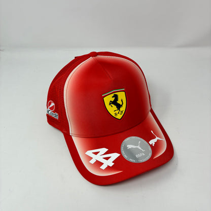 Scuderia Ferrari F1 2026 Lewis Hamilton Team Trucker Hat - Puma Red