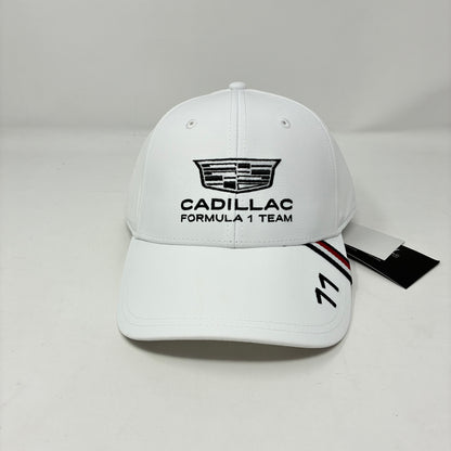 Cadillac F1 Racing 2026 Sergio "Checo" Perez Team Hat - White/Black