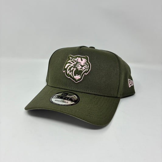 9Forty A-Frame Snapback LMB Tigres de Quintana Roo Olive - Grey UV Cap