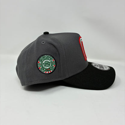 9Forty A-Frame Snapback Mexico World Baseball Classic Graphite/Black - Cilantro Green UV Cap