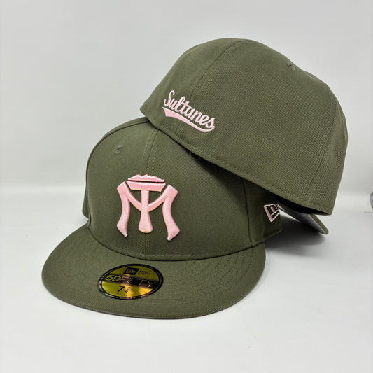 59Fifty LMB x NEWERAMX Sultanes De Monterrey Olive - Gray UV Cap