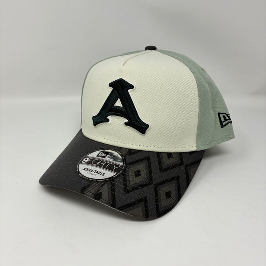 9Forty A-Frame Snapback LMB Acereros de Monclova White/Mint- Grey UV Cap