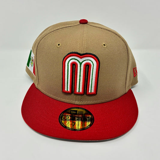 New Era 59Fifty Mexico Cap Tan/Red